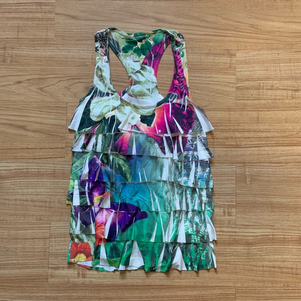 Forever 21 Racer Back Colorful Tank